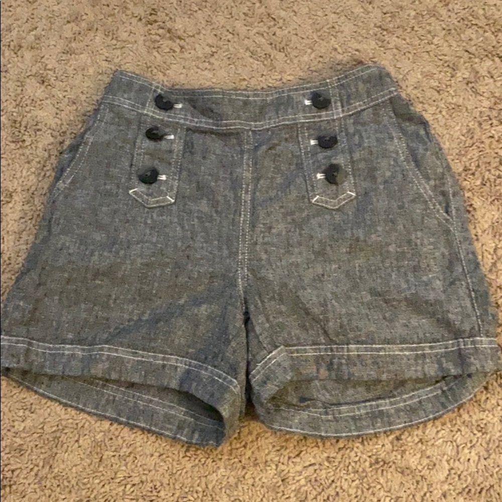 Grey high waisted shorts